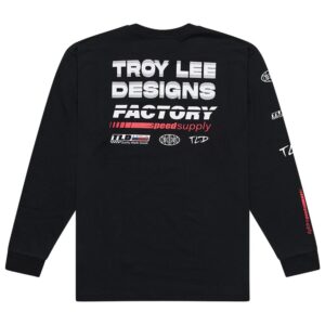 Troy Lee Designs Factory Long Sleeve Tee Black - Image 2