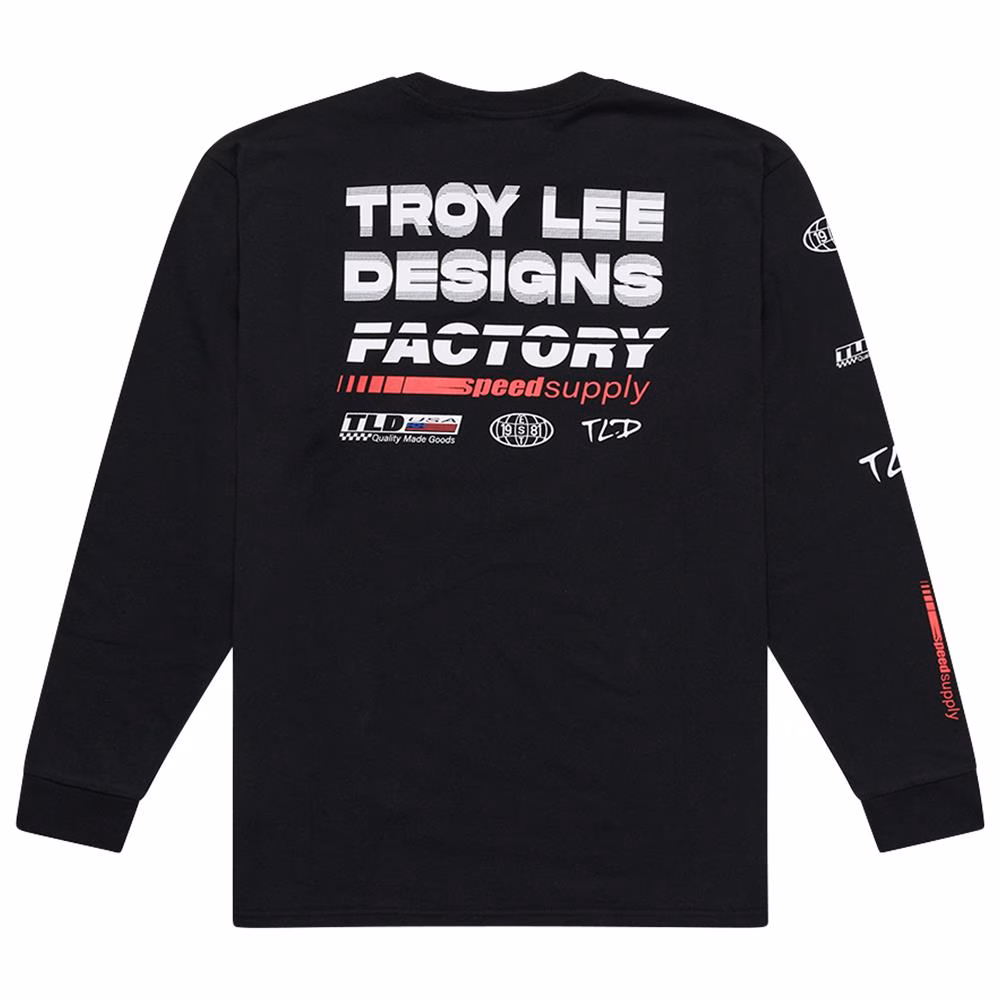 Troy Lee Designs Factory Long Sleeve Tee Black