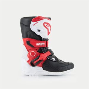 Alpinestars Tech-3S Motocross Boots Kids White/Black/Bright Red - Image 2