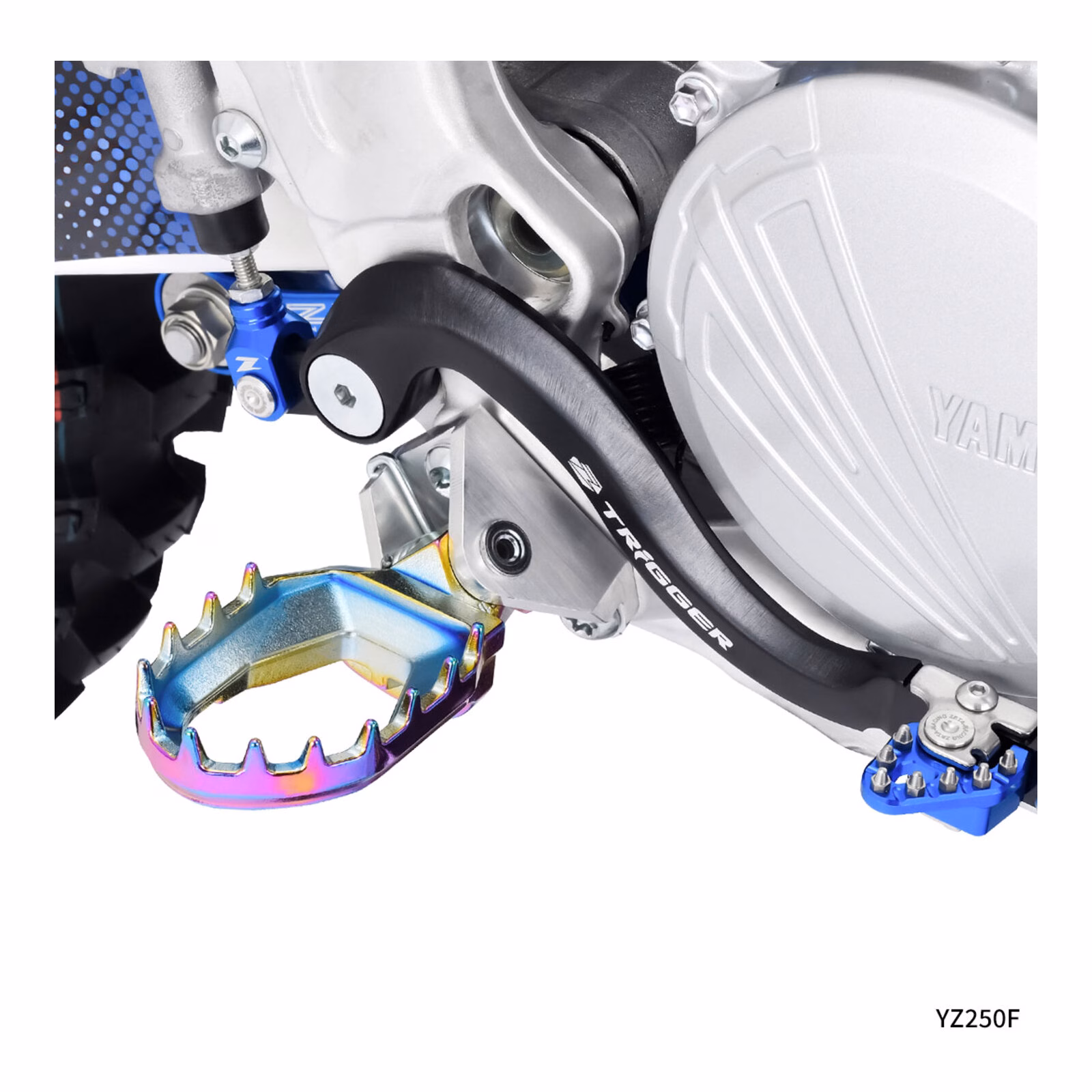 Zeta Max Foot Pegs YZ – Oilslick - Image 2