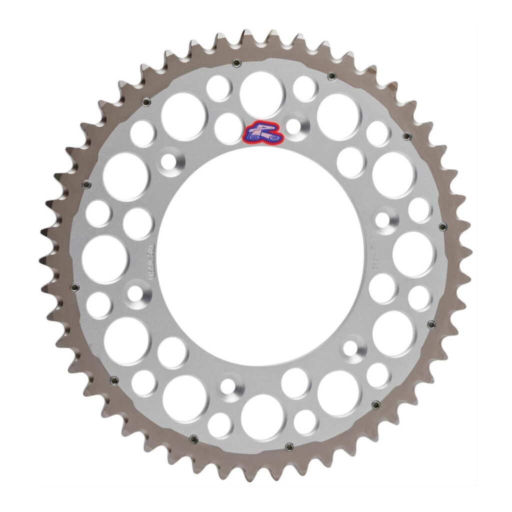 Renthal Sprocket Twinring Silver 47T Bi-metal Grooved Packed