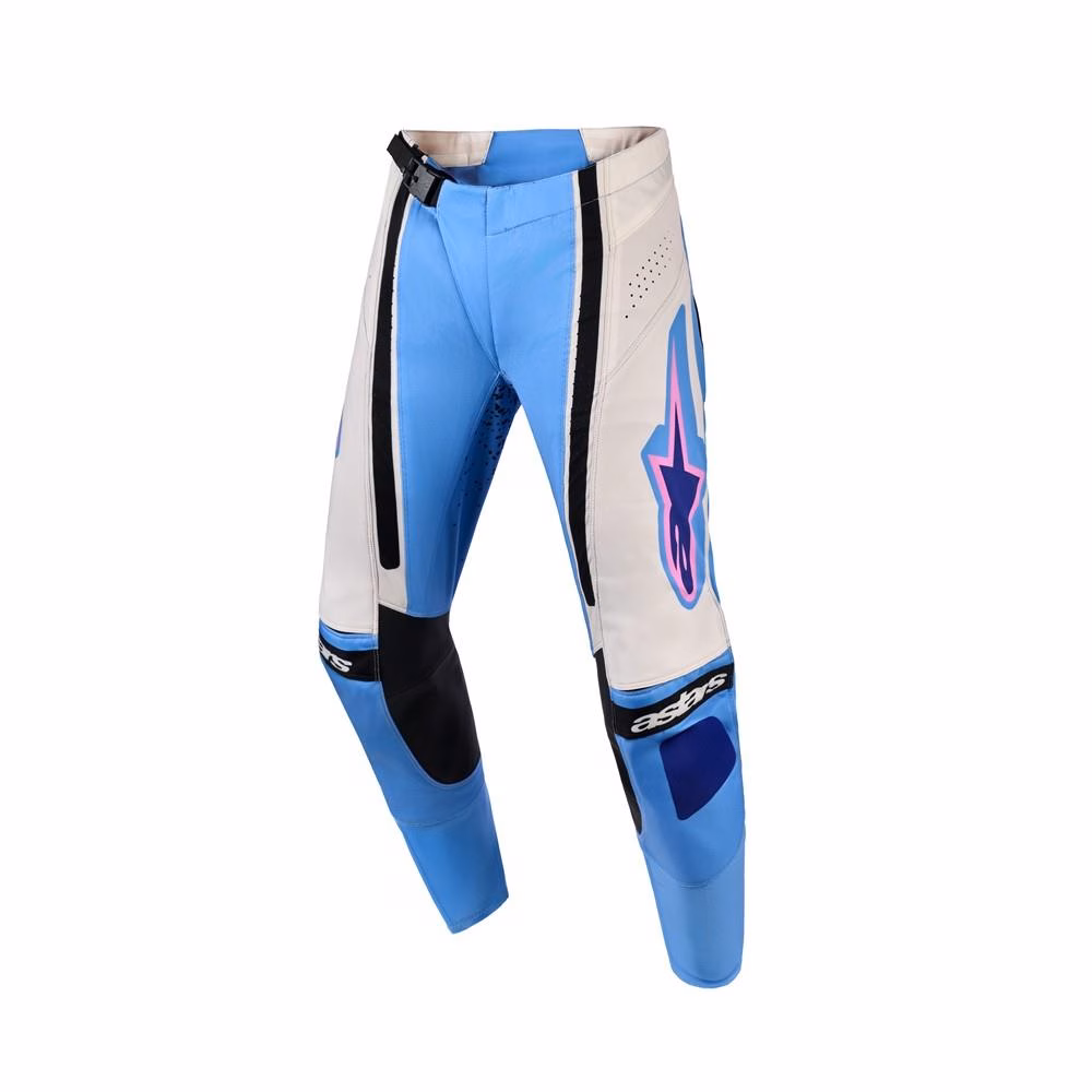 Alpinestars Stella Techstar Nomur Motocross Pants Light Blue/Off White/Black