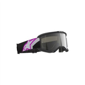 Alpinestars Vision 5 Corp Motocross Goggles Light Gray/Purple - Mirror Silver Lens - Image 3