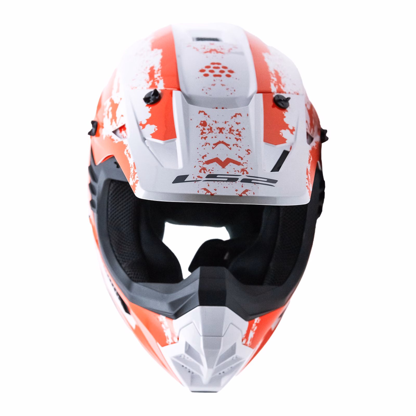 LS2 MX706J Coz Hyde Motocross Helmet Youth Red / White - Image 4