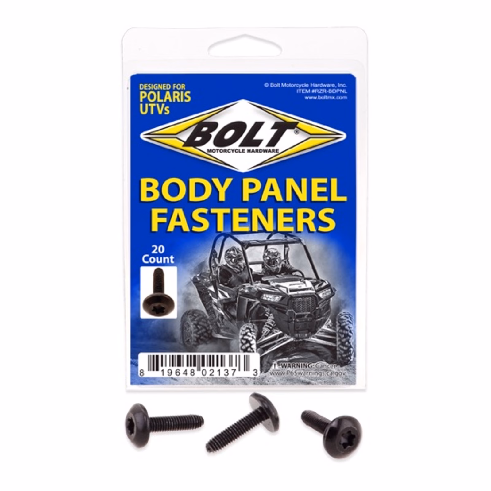 Bolt UTV Body Panel Fastener Screws - RZR M6x24 (10pk) - Image 1