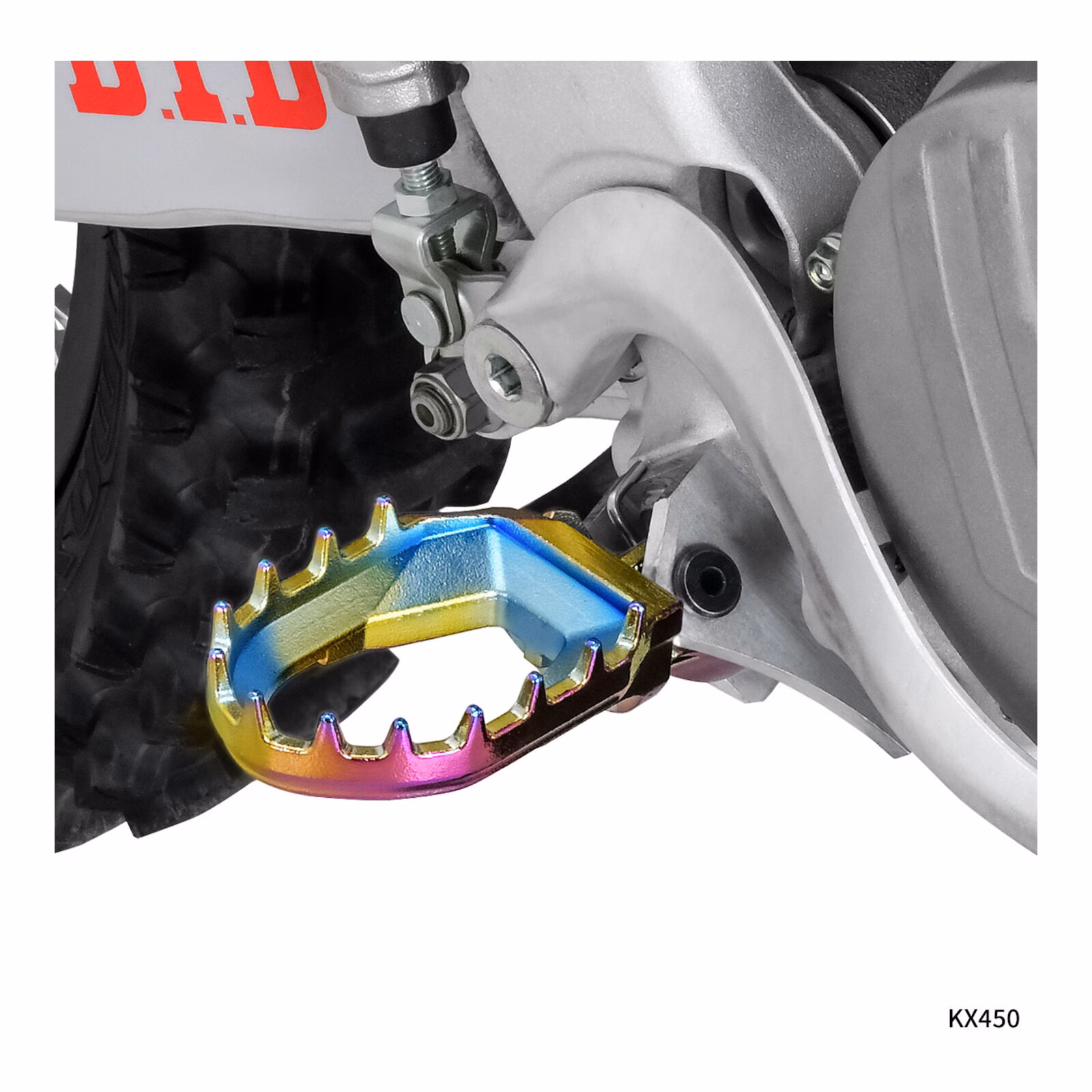 Zeta Max Foot Pegs KX – Oilslick - Image 2