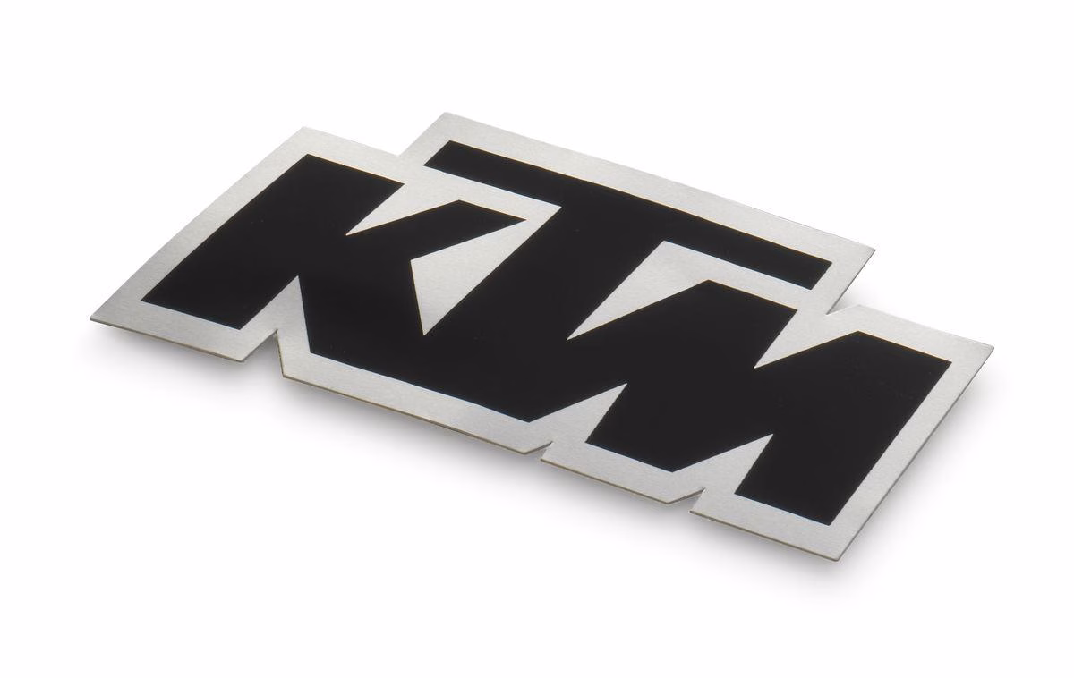 KTM Logo Sticker Metallic - Image 1