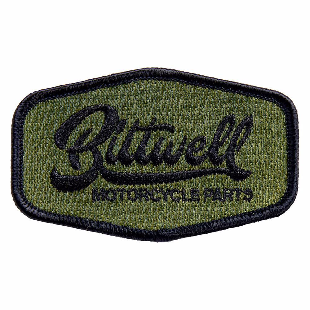 Bitwell Patch 3.5" Cursive Black/Green