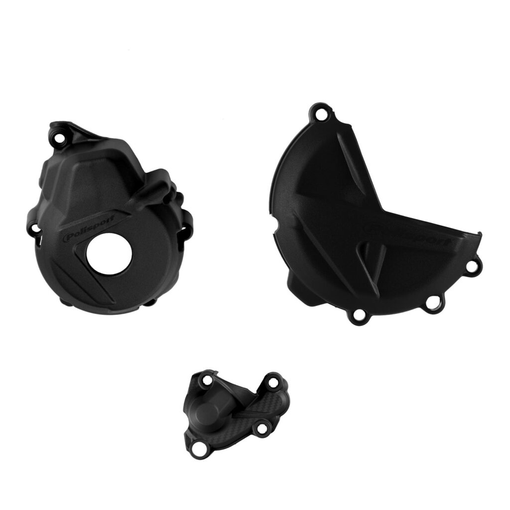 Polisport Kit Clutch and Ignition Cover Gasgas 250/350 ('21>) - Black