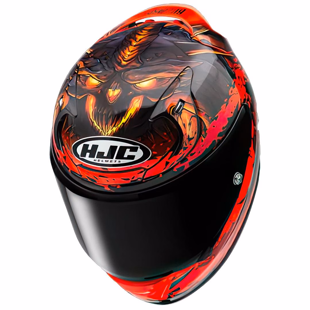 HJC RPHA12 Diablo Blizzard MC1 Road Helmet - Image 2