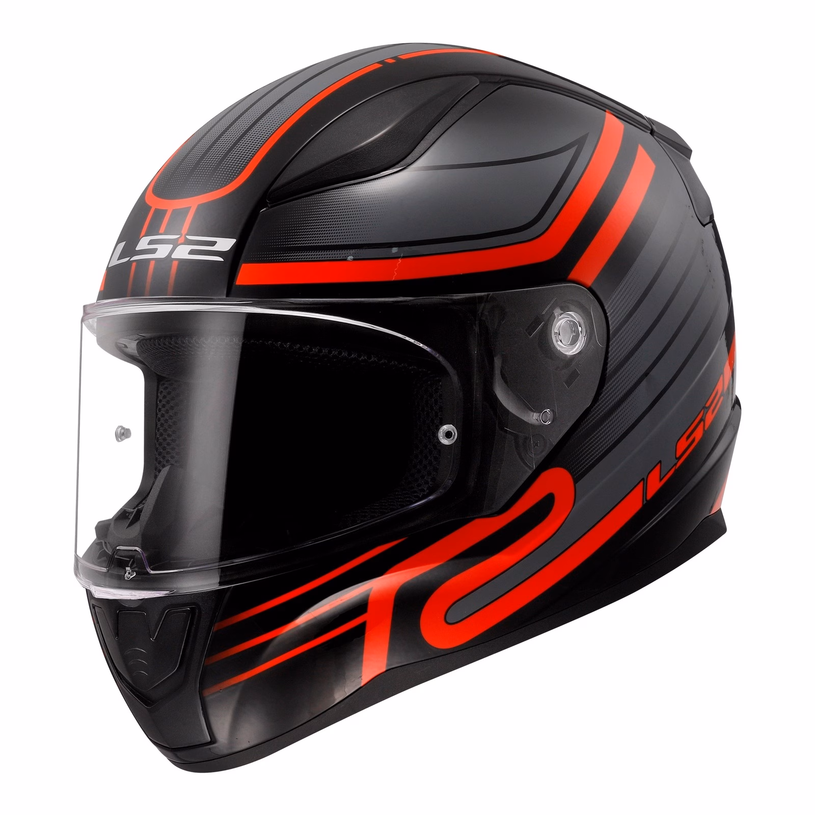 LS2 FF353 Rapid II Circuit Road Helmet Black / Red - Image 1