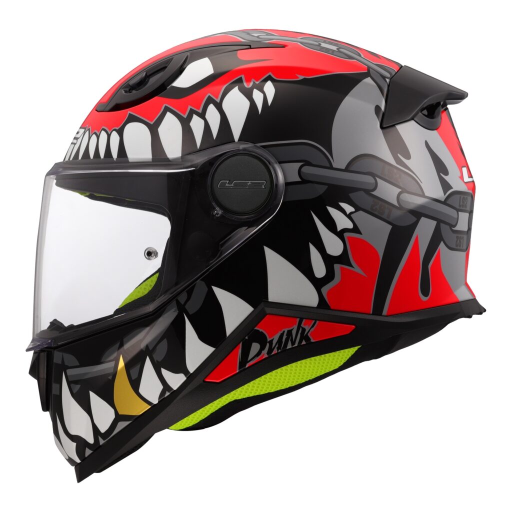 LS2 FF812 KID Punk Road Helmet - Grey / Red
