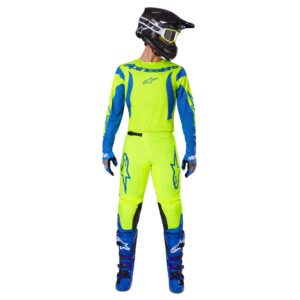 Alpinestars Fluid Haul Motocross Jersey Yellow Fluoro/Blue - Image 3