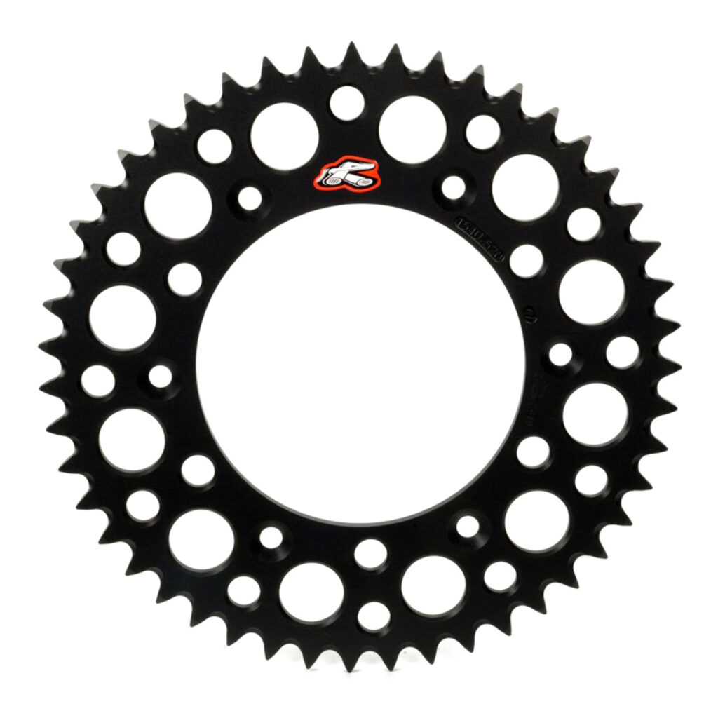 Renthal Sprocket Rear Black 48T Alloy 7075 T6 Grooved