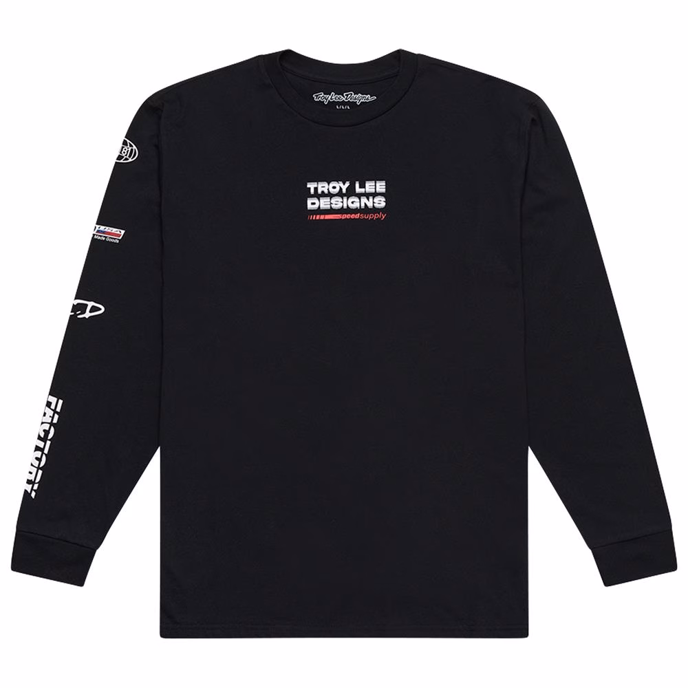 Troy Lee Designs Factory Long Sleeve Tee Black