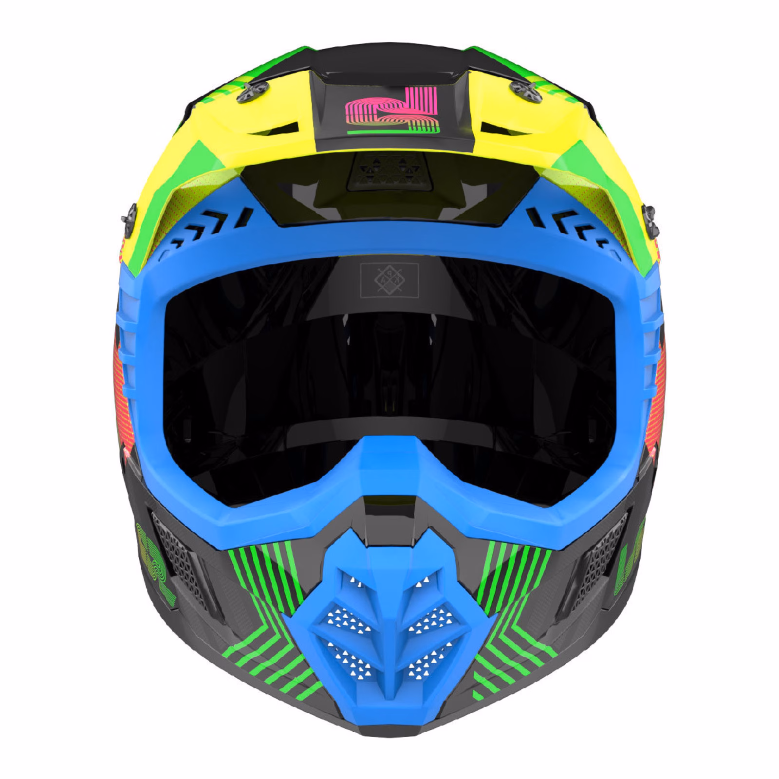 LS2 MX706J COZ Motocross Helmet Youth Chromatic Black / Hi-Vis Pink - Image 5