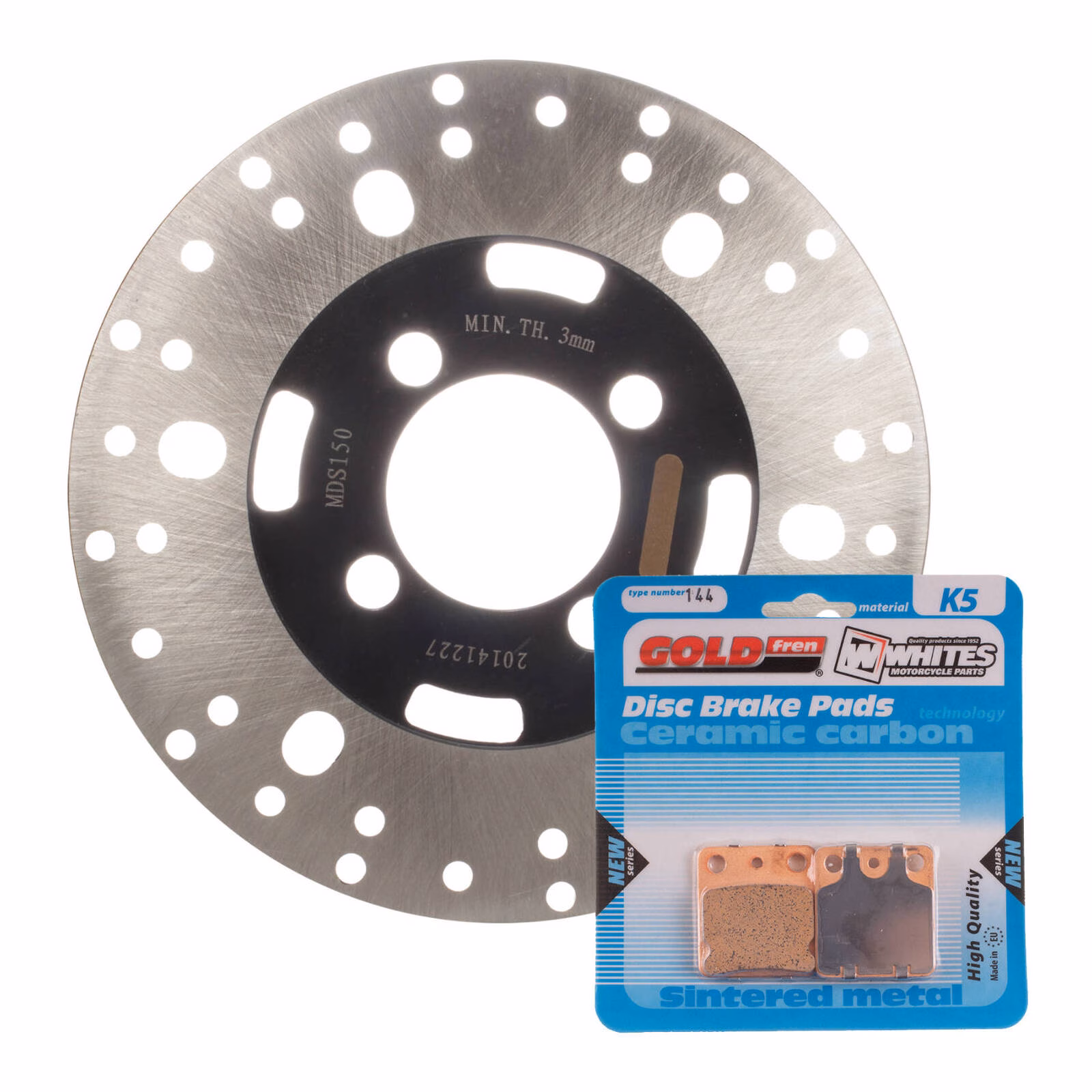 Brake Disc & Pad Front Kit - Yamaha YFM350FX Wolverine '95-'05 - Image 1