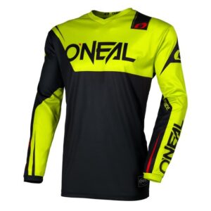 O'Neal ELEMENT Racewear Motocross Jersey Black/Neon Yellow - Image 1