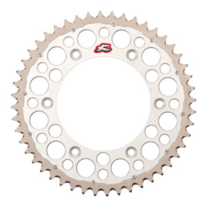 Renthal Sprocket Twinring Silver 48T Bi-Metal Grooved - Image 1