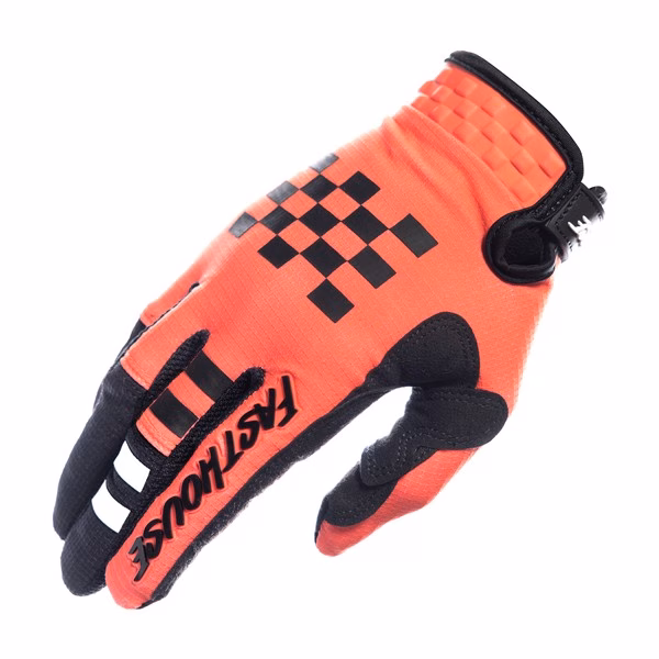 Fasthouse Elrod Formula Motocross Gloves Hyper Coral