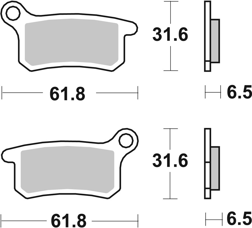 SBS 783SI Front/Rear Brake Pads
