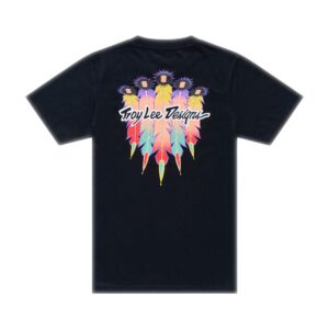 Troy Lee Designs Feathers Tee Youth Black/Black - Image 2