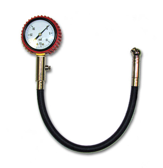 X TECH TYRE GAUGE W/HOSE 0 -30 PSI