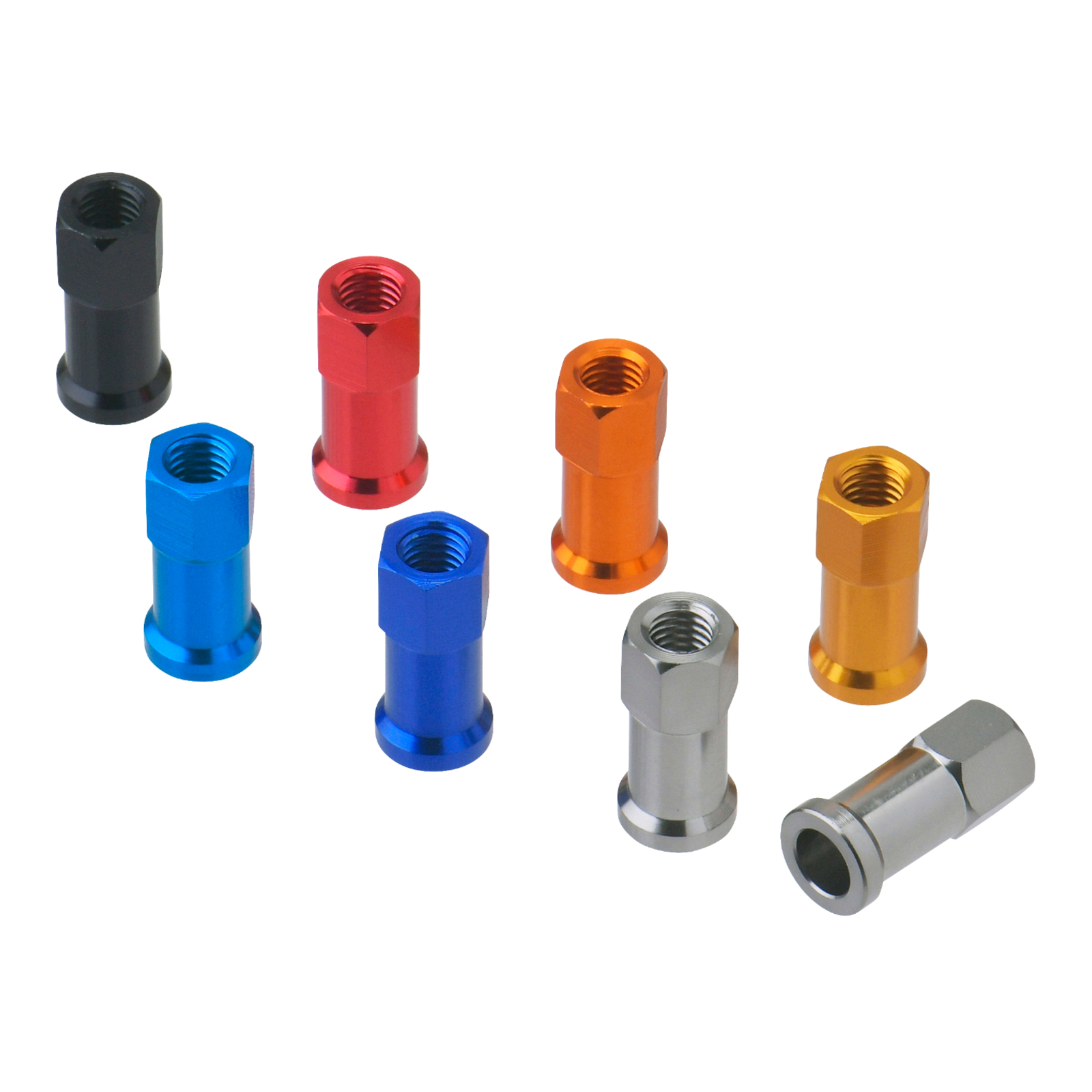 DRC RIM LOCK NUTS 2PCS ORANGE - Image 2