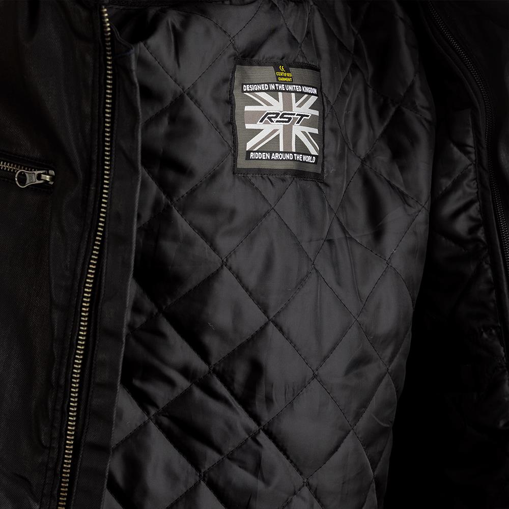 RST Brixton Wax CE Textile Road Jacket Black