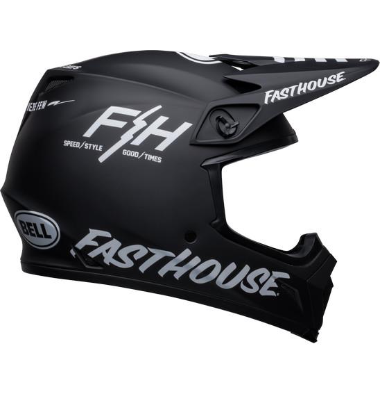 Bell MX-9 Mips Fasthouse Prospect Motocross Helmet Matte Black/White