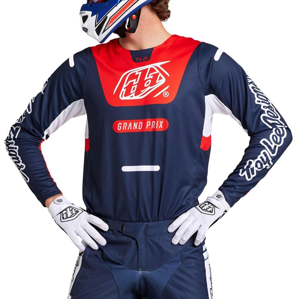 Troy Lee Designs GP Pro Blends Motocross Jersey Youth Navy/Orange