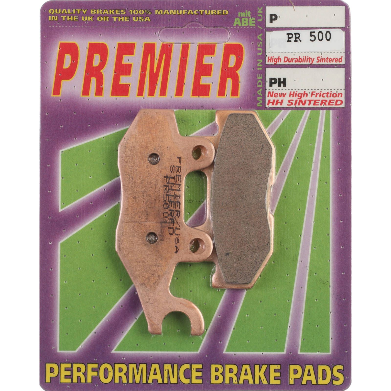 PREMIER BRAKE PADS FULL SINTERED YAM Viking REAR RIGHT - Image 1