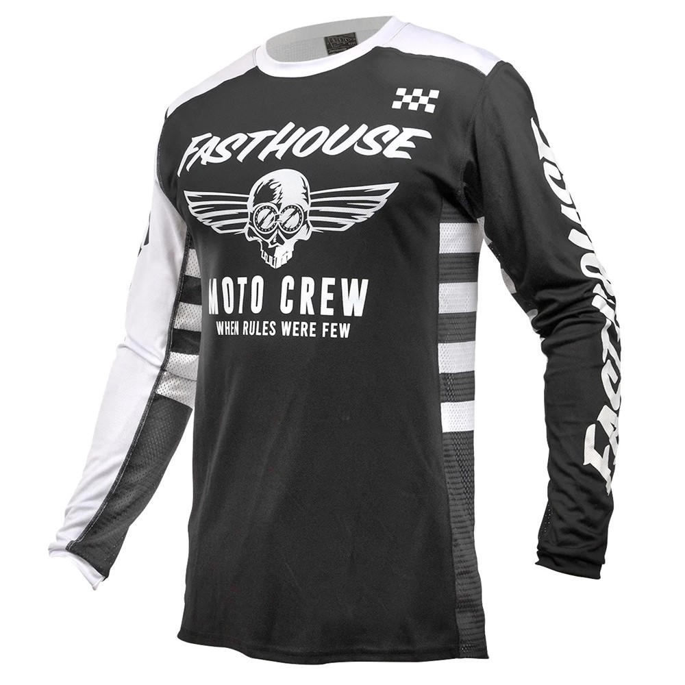 Fasthouse Grindhouse Factor Motocross Jersey Black/White