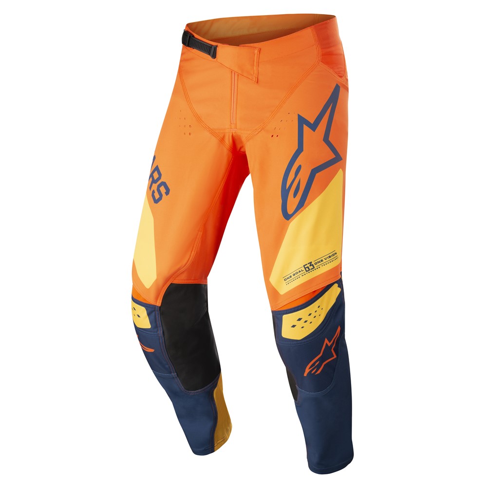 Alpinestars Techstar Factory Motocross Pants Orange/Dark Blue/Warm Yellow