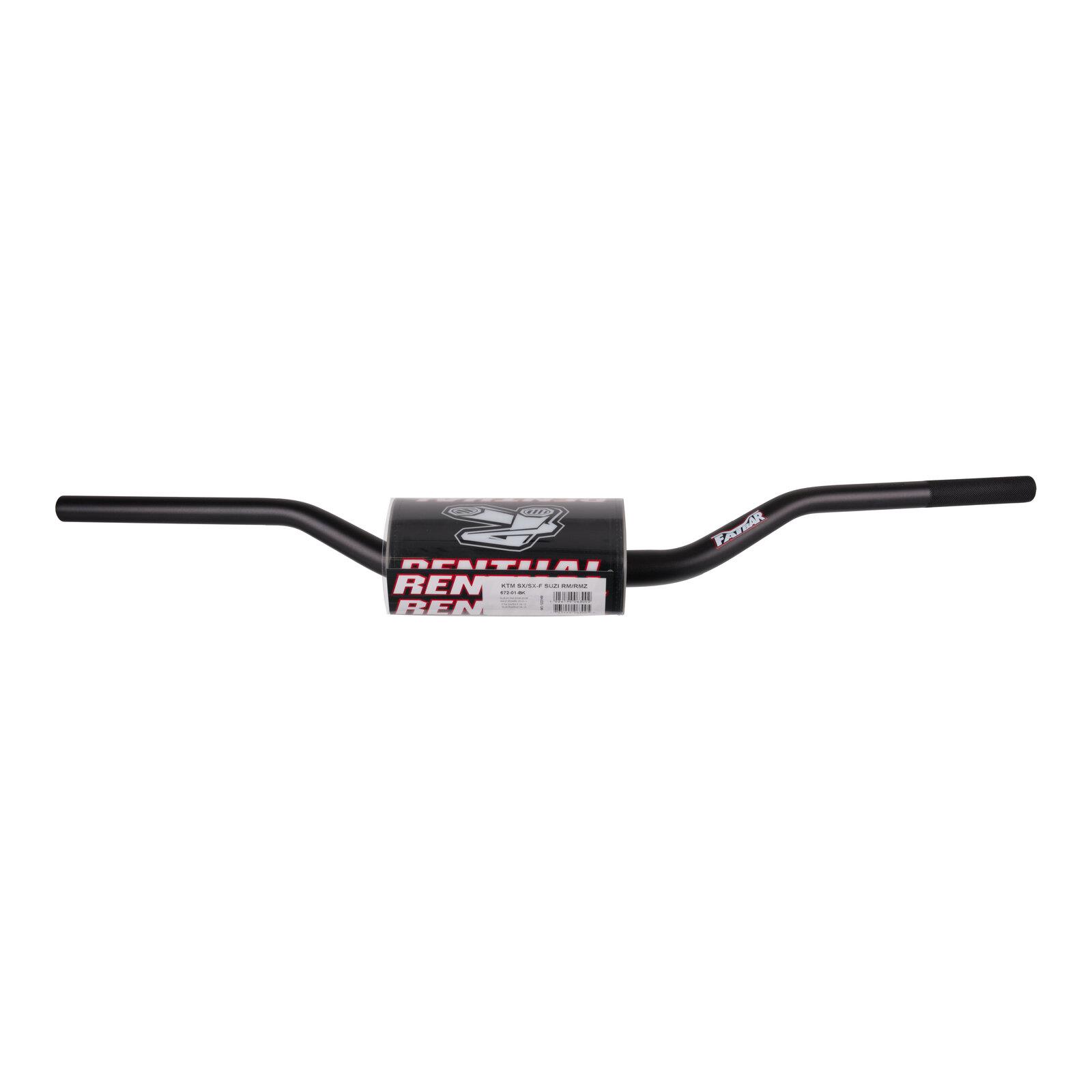 Renthal Fatbar Handlebar SX/F '09-'12 RM/Z '06-'13 YZ/F '18-'21 - Black - Image 1