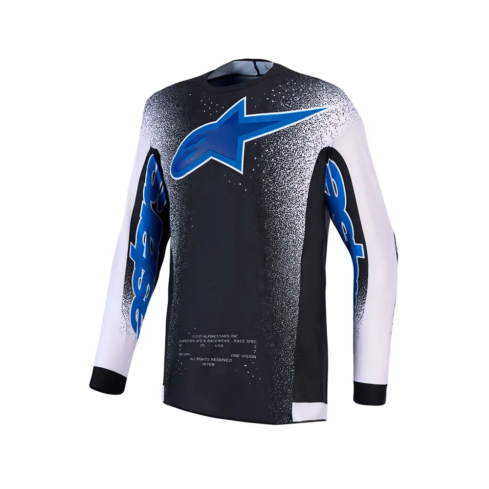 Supertech AFD Hiten Jersey Black/Light Lilac/Blithe Blue XXL