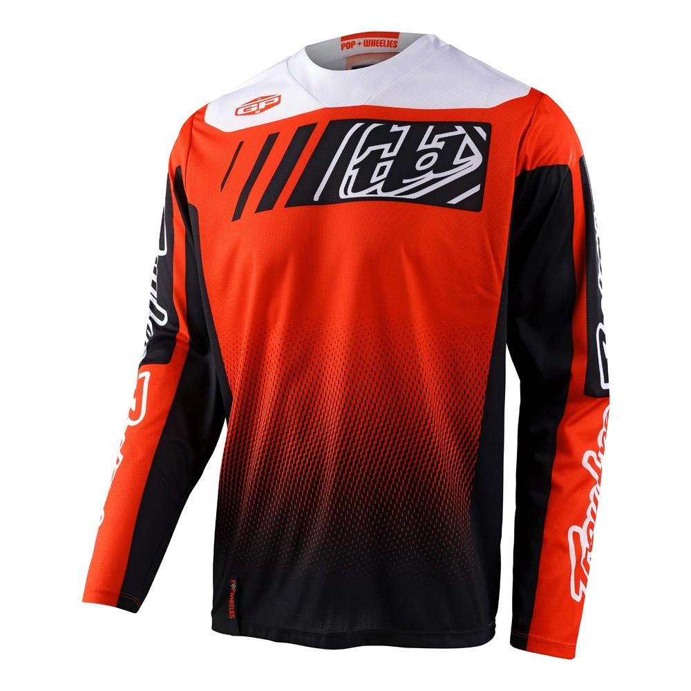 Troy Lee Designs GP Icon Motocross Jersey Black / Orange