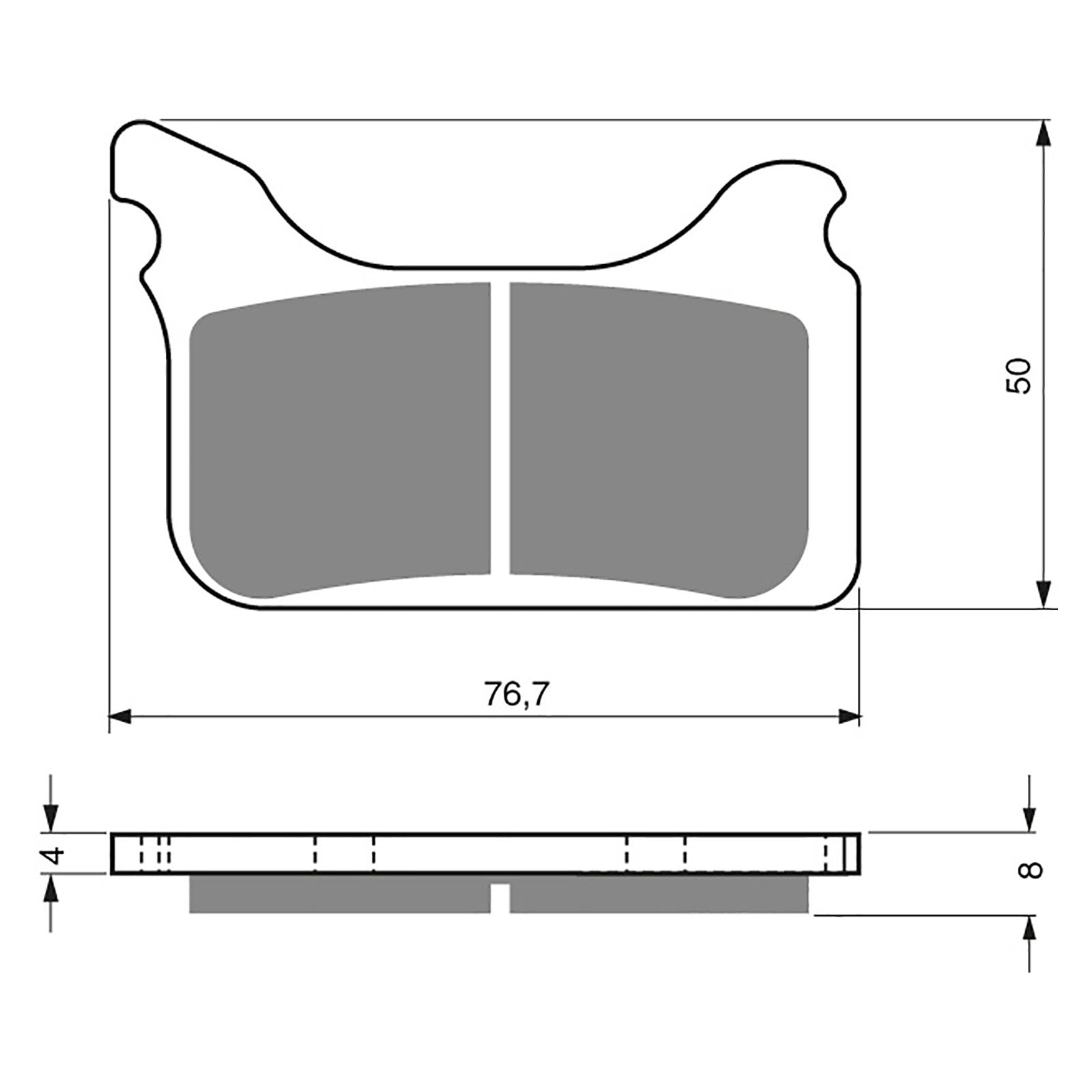BRAKE PADS GOLDFREN SINTERED SPORTS GF231 - S3 ( PH350 ) - Image 1