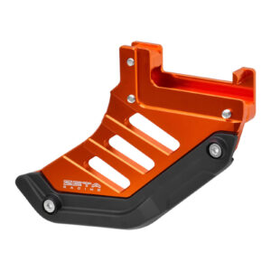 Zeta Rear Brake Disc Guard - KTM, Husqvarna, GasGas - Orange - Image 1