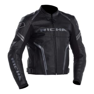Road Jacket Richa Assen Leather Black - Image 1