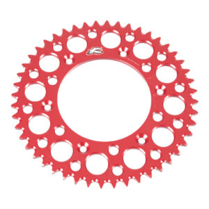 Renthal Sprocket Rear Red 48T Alloy 7075 T6 Grooved - Image 2
