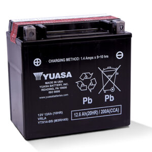 Yuasa YT12A-BS battery 0.5L Sealed - Image 4
