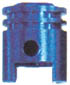 KEITI VALVE CAPS PISTON [SILVER] 2PC