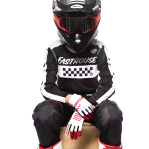 Fasthouse Youth Grindhouse Waypoint Motocross Jersey Black/White - Image 2