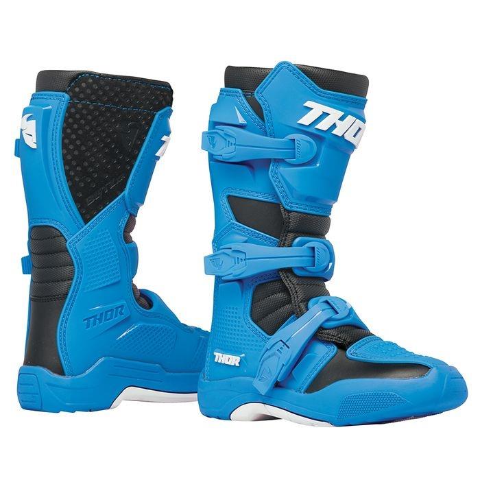 Thor Blitz XR Motocross Boots Youth Blue/Black
