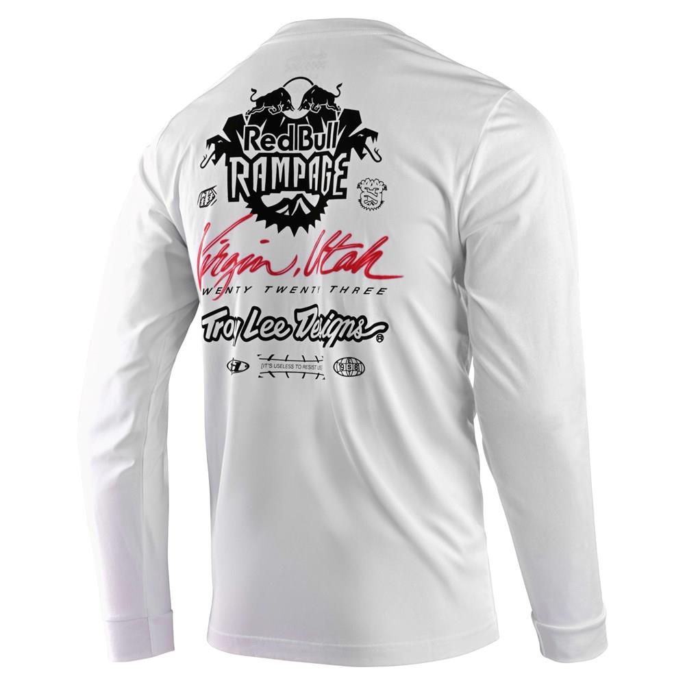 Troy Lee Designs x RedBull Rampage Scorched Long Sleeve Tee White