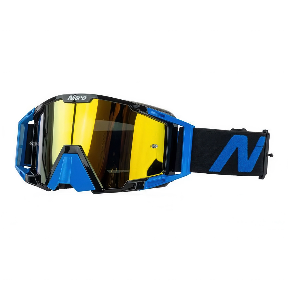 NITRO NV-100 Motocross Goggles Black/Blue