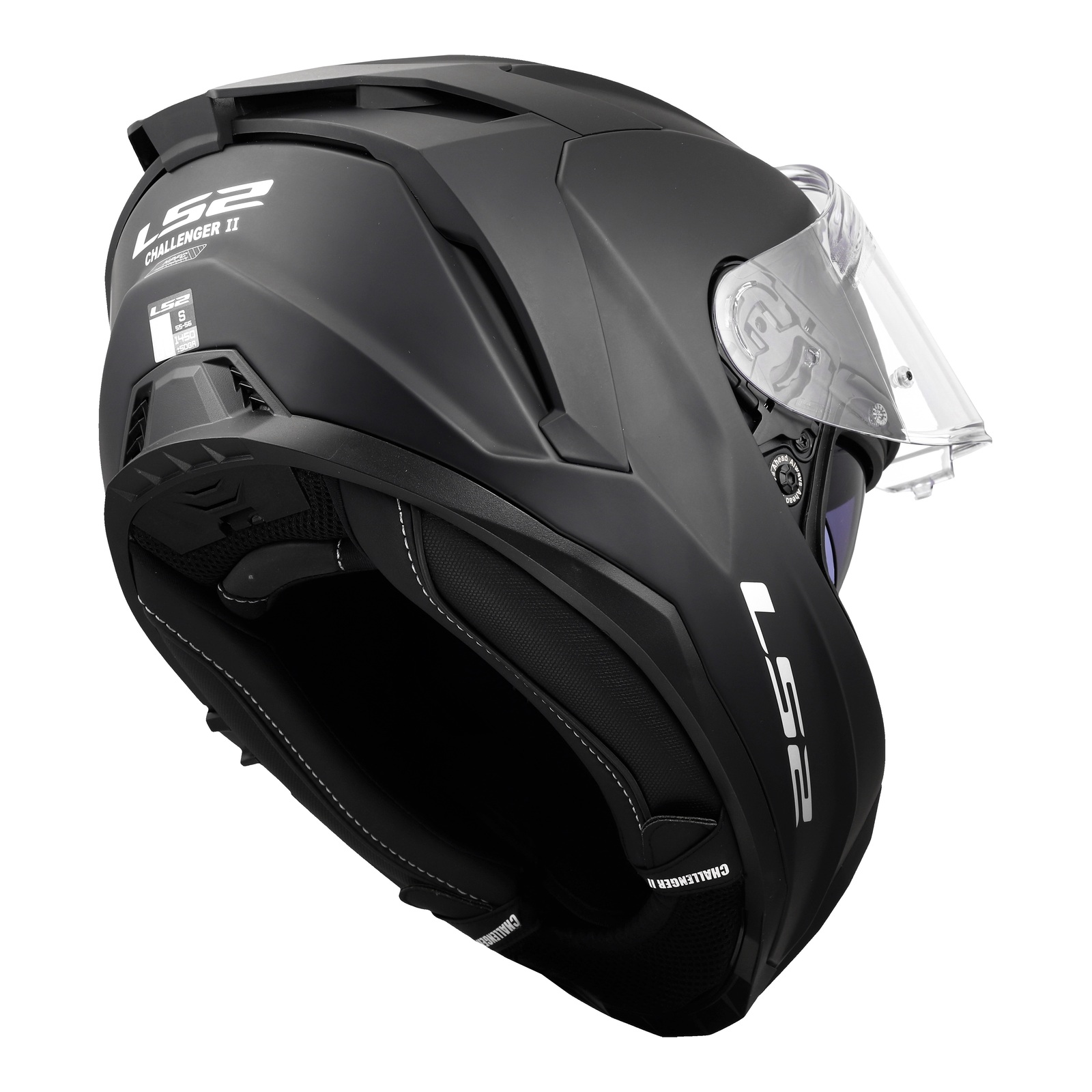 LS2 FF817 Challenger II Road Helmet Solid Matte Black - Image 2