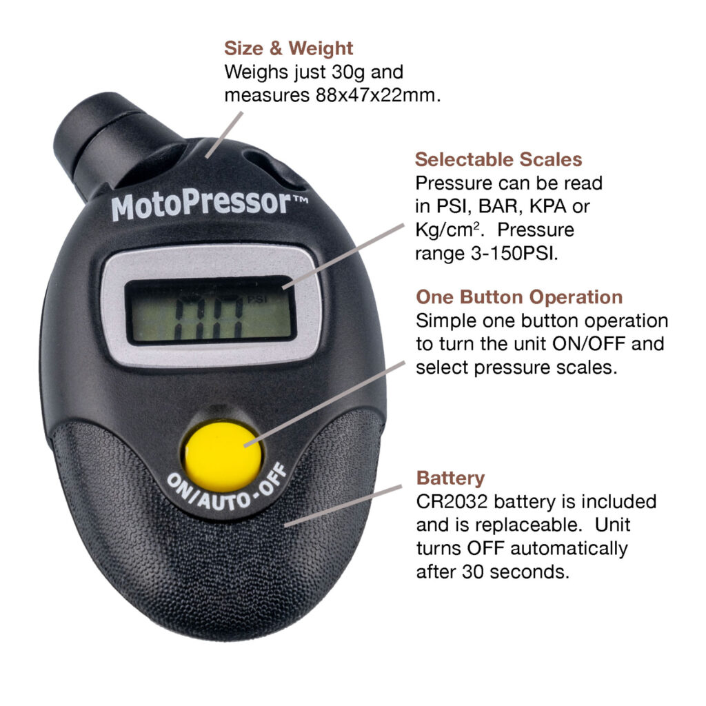 Rocky Creek Motopressor Digital Tyre Gauge V2