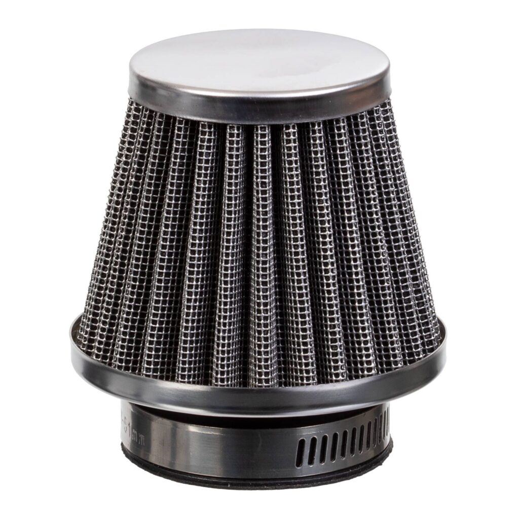 WHITES POD TYPE POWER FILTER - CHROME END CAP - 42MM I.D